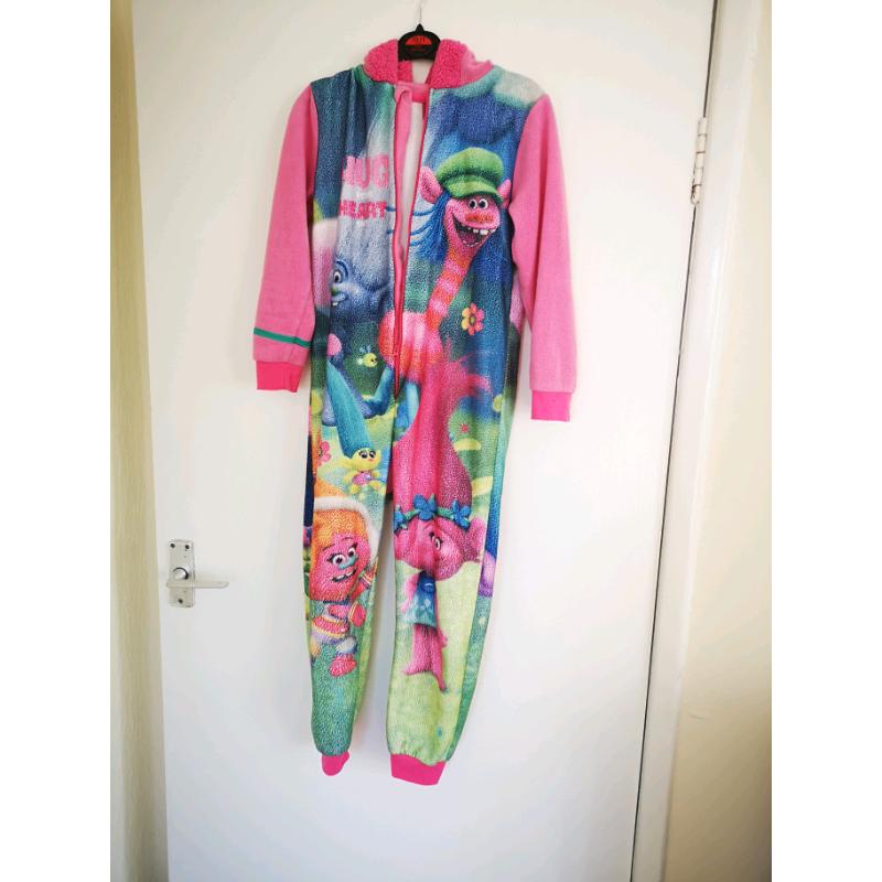 Trolls onesie 8-9 years