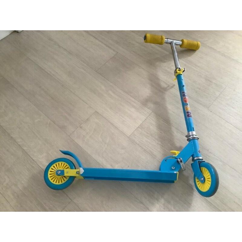 Neon Racer two wheel scooter. Foldable and adjustable height.