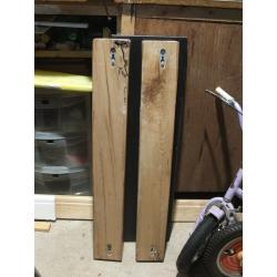 Two Solid Rustic Oak Beams Vertical Fire Surround (ALL proceeds to go to 'Action for the Wild')