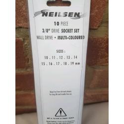3/8" dr. multi-Coloured shallow socket set