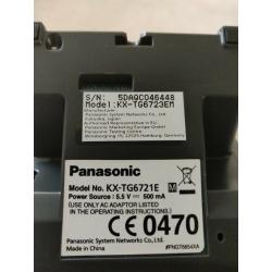 Panasonic Silver Trio Phones KX-TG6723EM