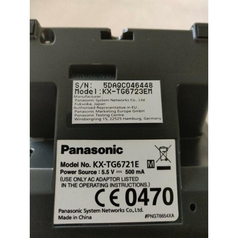 Panasonic Silver Trio Phones KX-TG6723EM