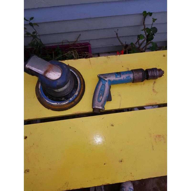 Air sander and drill