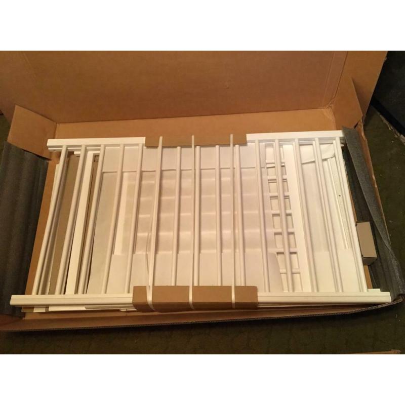 White Baby Cot space saver/slimline