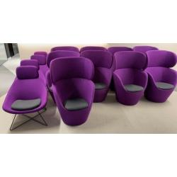 Purple High Back Tub Chair, Reception / Breakout Furniture