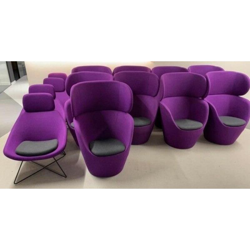 Purple High Back Tub Chair, Reception / Breakout Furniture