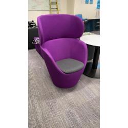 Purple High Back Tub Chair, Reception / Breakout Furniture