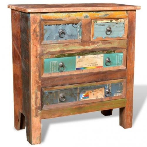 Reclaimed Cabinet Solid Wood with 4 Drawers-241136