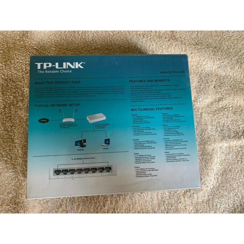Brand new TP-link TL-SF1008D desktop switch
