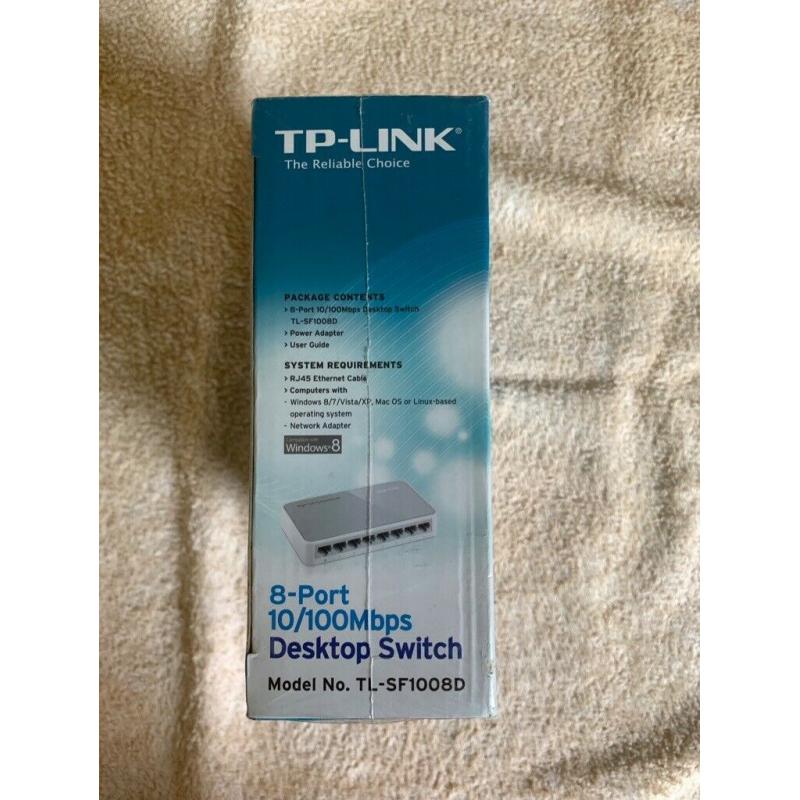 Brand new TP-link TL-SF1008D desktop switch