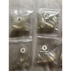 500 extra long acrylic false nail tips and glue