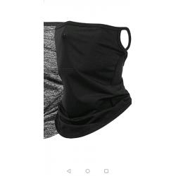 Face cover mask(2pcs black+grey)
