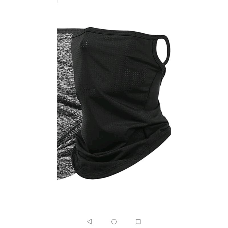 Face cover mask(2pcs black+grey)