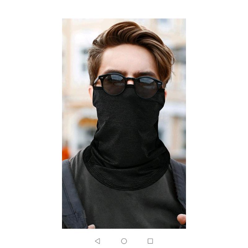 Face cover mask(2pcs black+grey)
