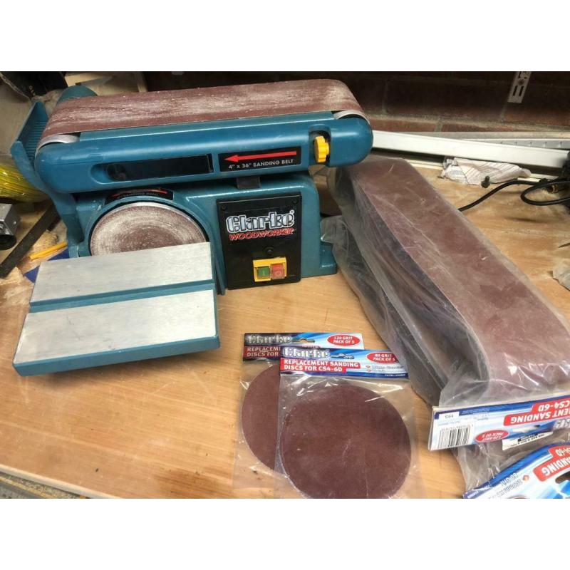 Bench belt sander