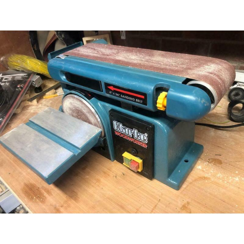 Bench belt sander