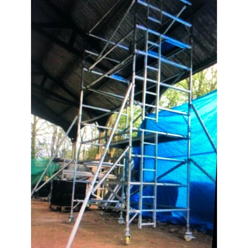 BOSS YOUNGMAN SCAFFOLD TOWER DOUBLE EVOLUTION 6.2m WH X 1.8m