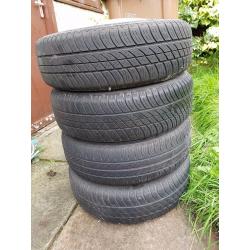 Wheel and tyres on sale