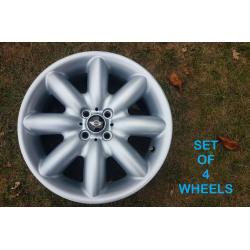 BMW Mini Cooper S Crown 8 Spoke 17" Wheels Refurbished Set of 4