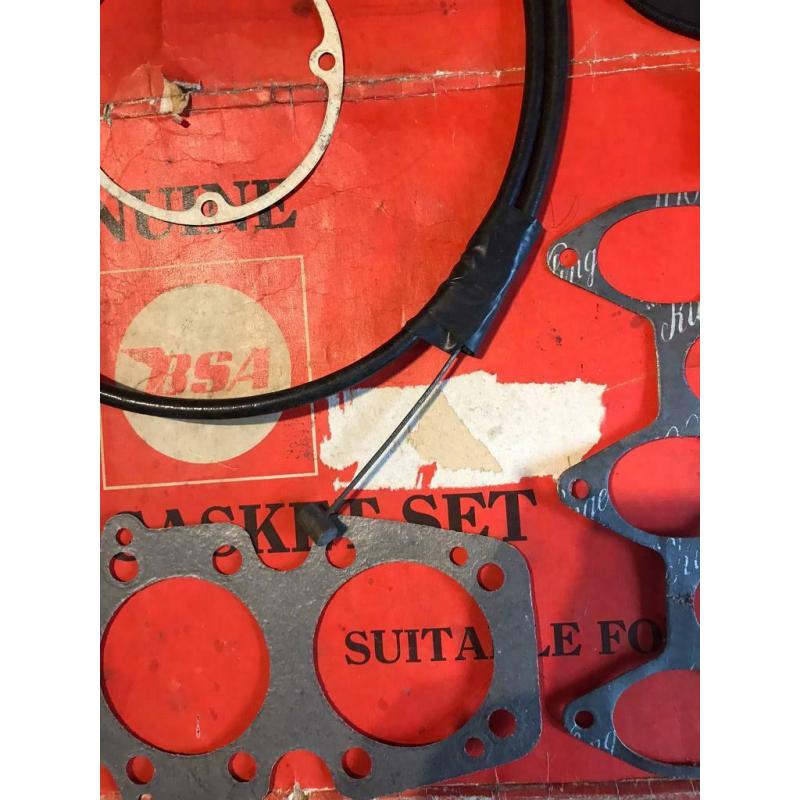 BSA Rocket 3original gaskets and clutch cable and numerous parts