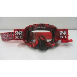 Motocross Goggles By Rip N Roll at Anniversary price Hybrid Xl 36mm Red Wild