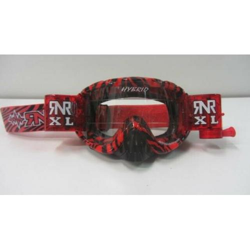Motocross Goggles By Rip N Roll at Anniversary price Hybrid Xl 36mm Red Wild