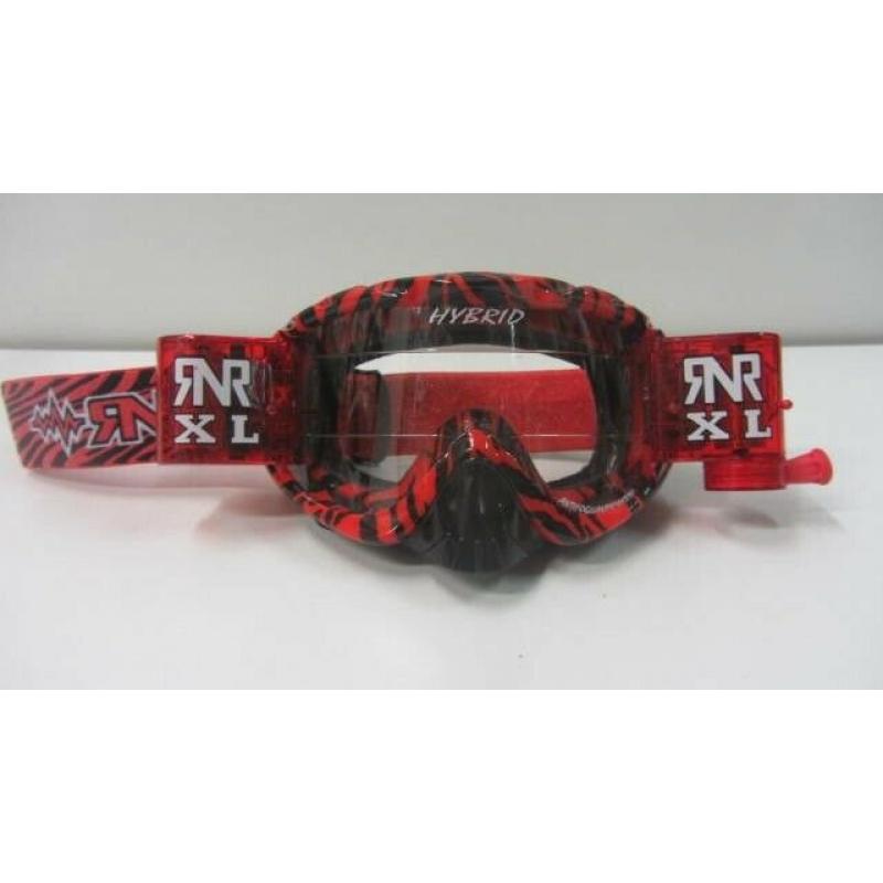 Motocross Goggles By Rip N Roll at Anniversary price Hybrid Xl 36mm Red Wild