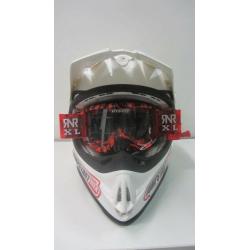 Motocross Goggles By Rip N Roll at Anniversary price Hybrid Xl 36mm Red Wild