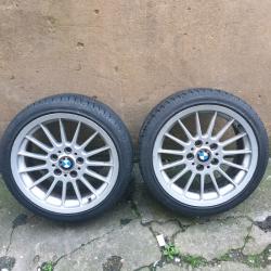 17" BMW style 32. Alloy wheels with Good tyres ?70 ONO.