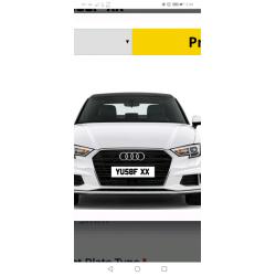 Private plate Yusuf/yusof