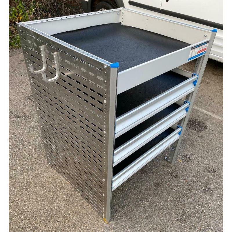 VAN RACKING SHELVING SORTIMO BOTT TEVO V G CONDITION FIXINGS