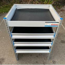 VAN RACKING SHELVING SORTIMO BOTT TEVO V G CONDITION FIXINGS