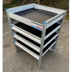 VAN RACKING SHELVING SORTIMO BOTT TEVO V G CONDITION FIXINGS
