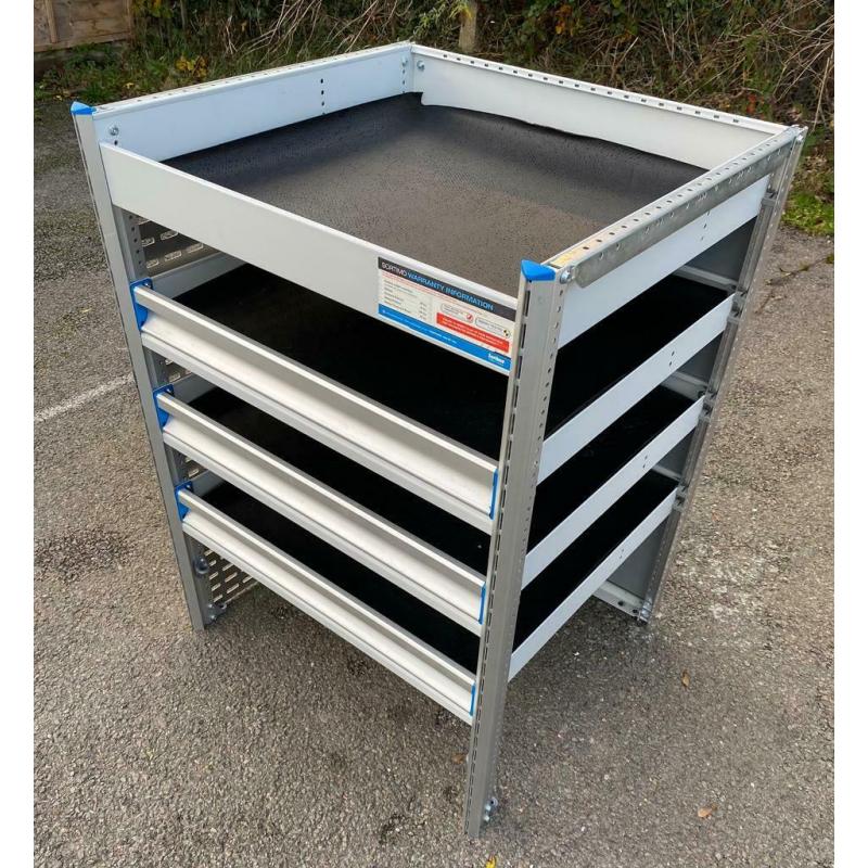 VAN RACKING SHELVING SORTIMO BOTT TEVO V G CONDITION FIXINGS