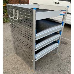VAN RACKING SHELVING SORTIMO BOTT TEVO V G CONDITION FIXINGS