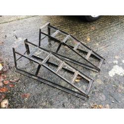 Two Wheel ramps /nesting metal ramps