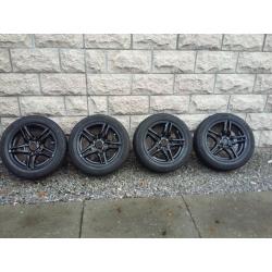 BMW Alloy wheels with winter tyres fits 1 series and 2 series 16"