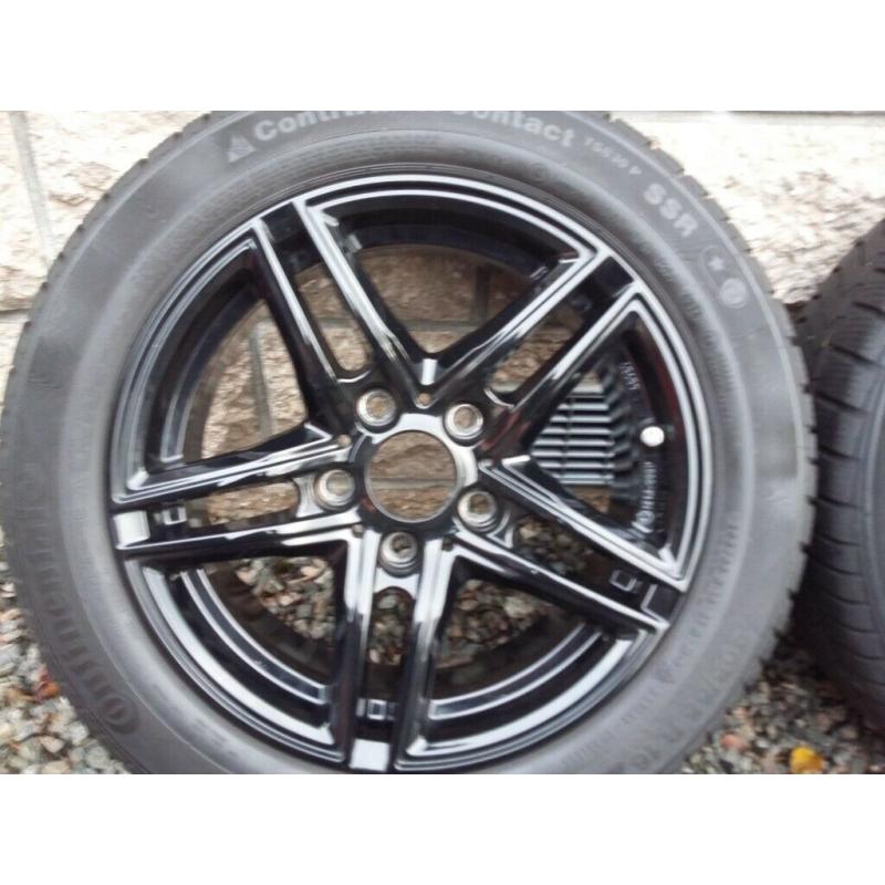 BMW Alloy wheels with winter tyres fits 1 series and 2 series 16"