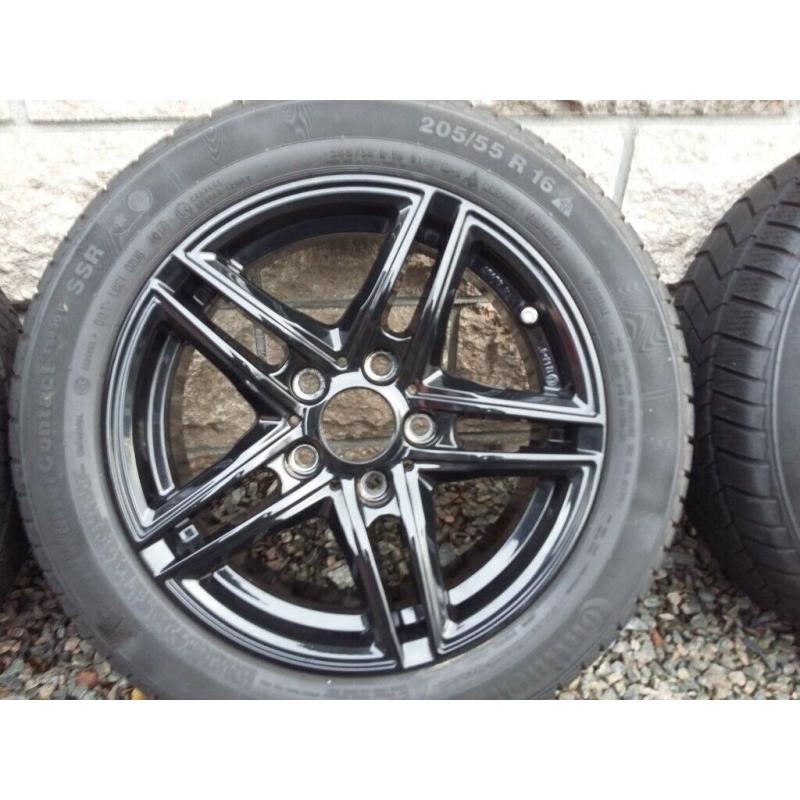 BMW Alloy wheels with winter tyres fits 1 series and 2 series 16"
