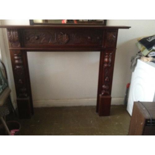Wooden. Fire surround