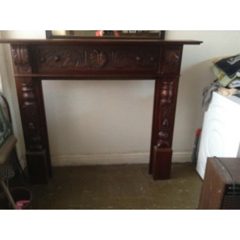 Wooden. Fire surround