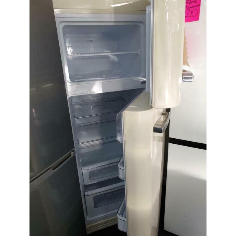 Cream smeg new fridge freezer