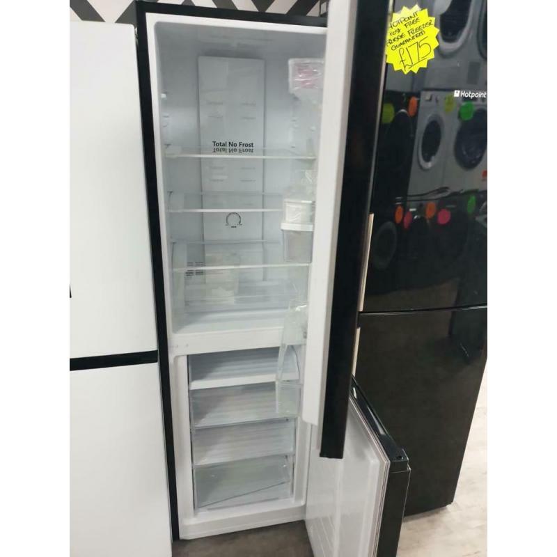 Graded fridge master black fridge freezer & dispenser