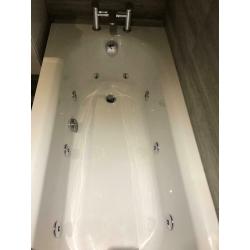 Bronte frisson 10 jet whirlpool 1600x700mm bath