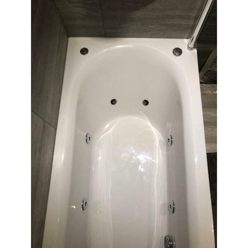 Bronte frisson 10 jet whirlpool 1600x700mm bath
