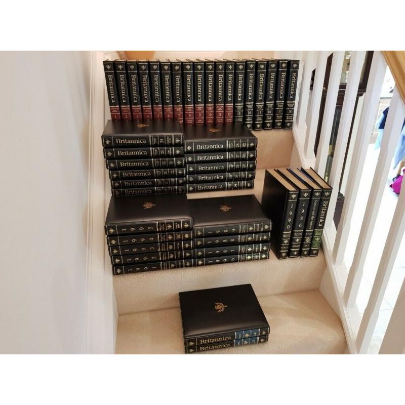 Britannica Encyclopedia Hardback in Leather with Gold Top edging