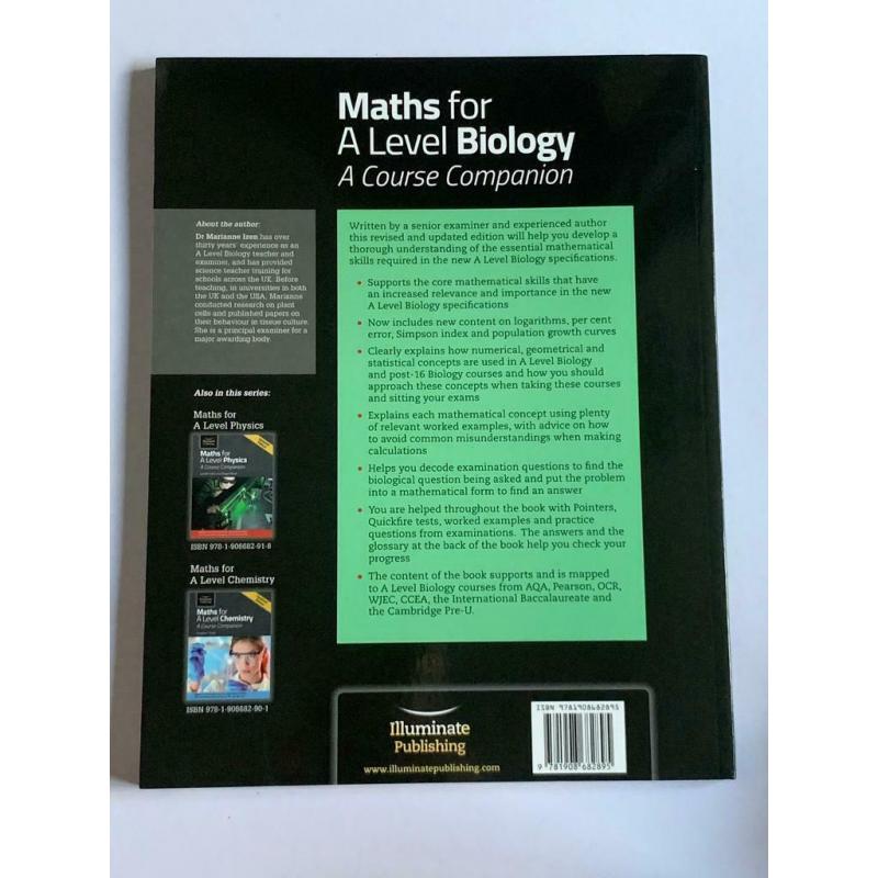Maths for A Level Biology by Illuminate Publishing.