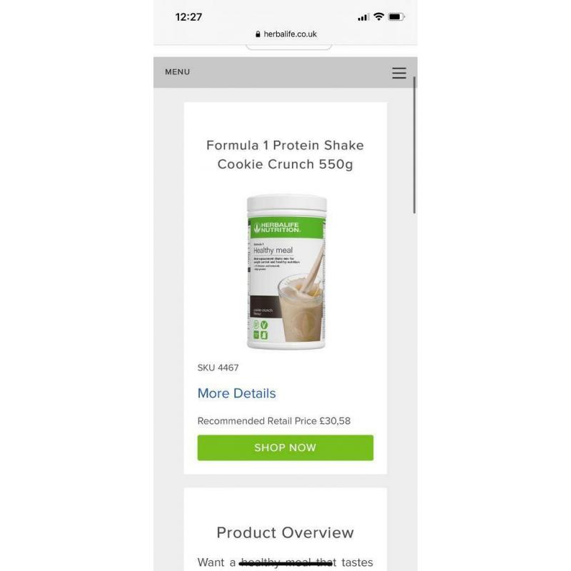 Herbalife protein package BRAND NEW