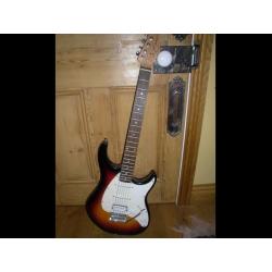 PEAVEY RAPTOR PLUS SUNBURST ELECTRIC GUITAR, GOOD CONDITION