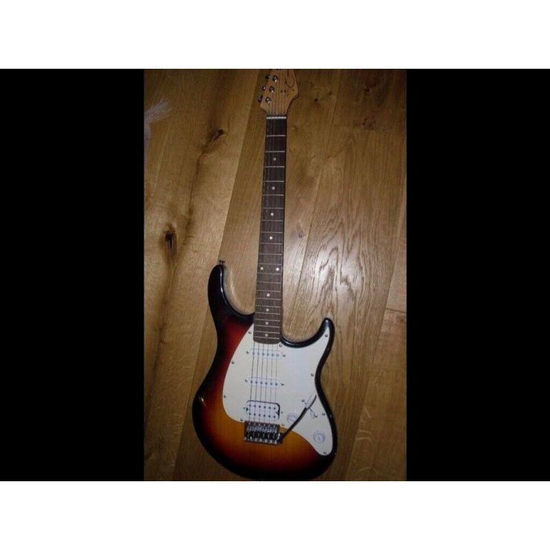 PEAVEY RAPTOR PLUS SUNBURST ELECTRIC GUITAR, GOOD CONDITION